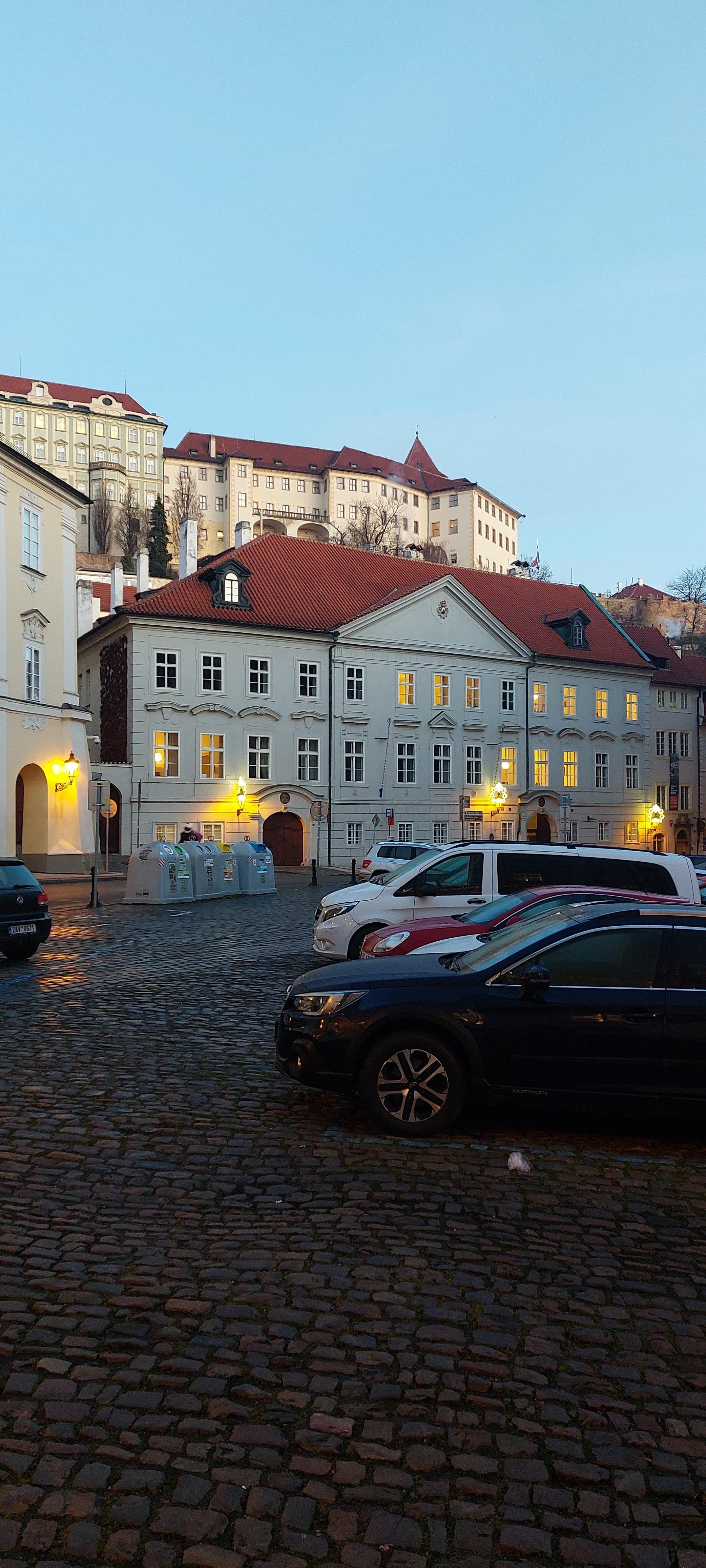 View from the hotel steps early in the morning