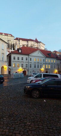 View from the hotel steps early in the morning