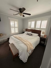 room picture we booked was not this color and had wood floors. was told this was the remodeled version.