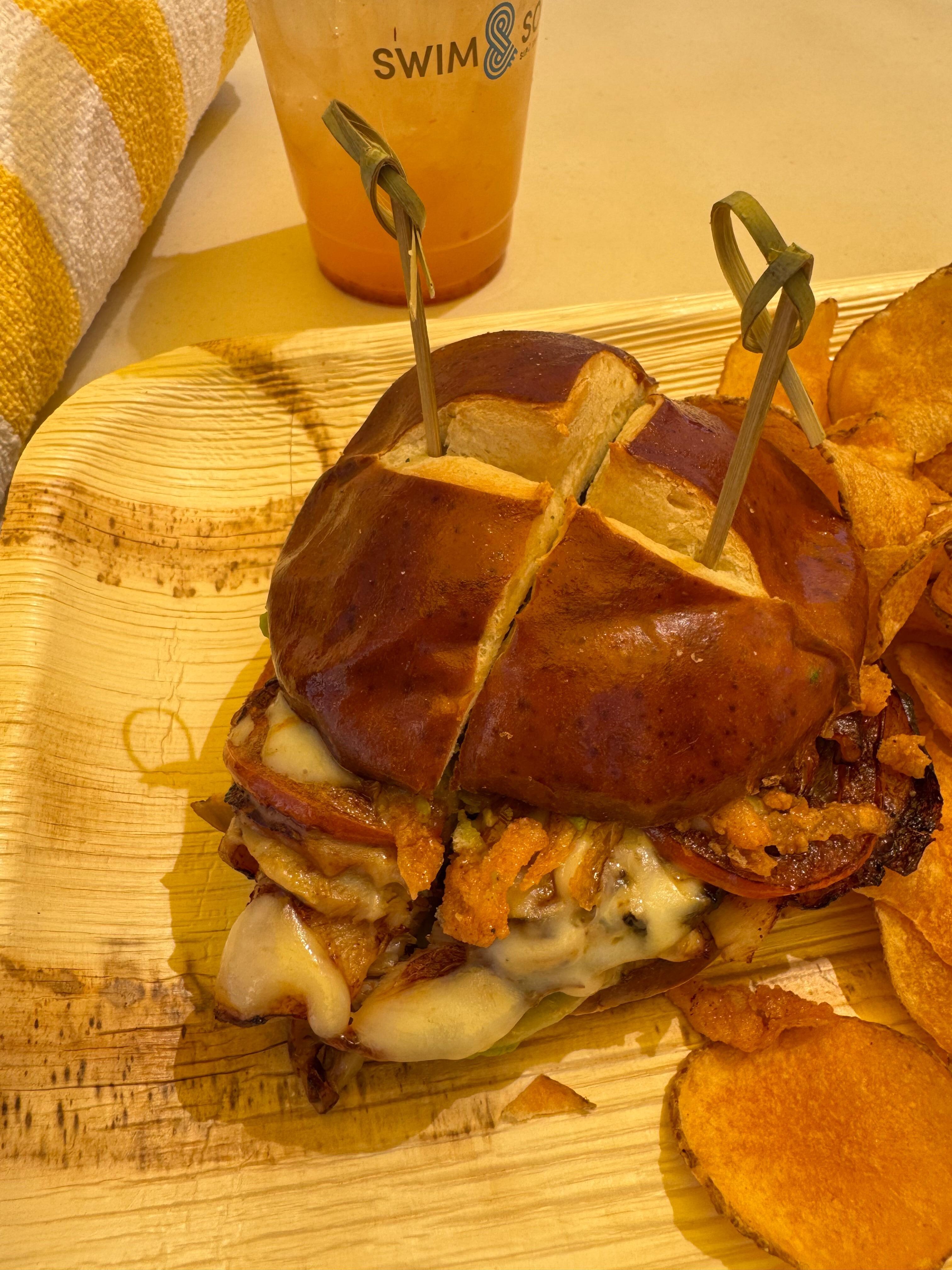 Poolside food delivered to your seat