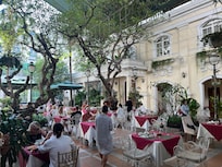 Courtyard for breakfast