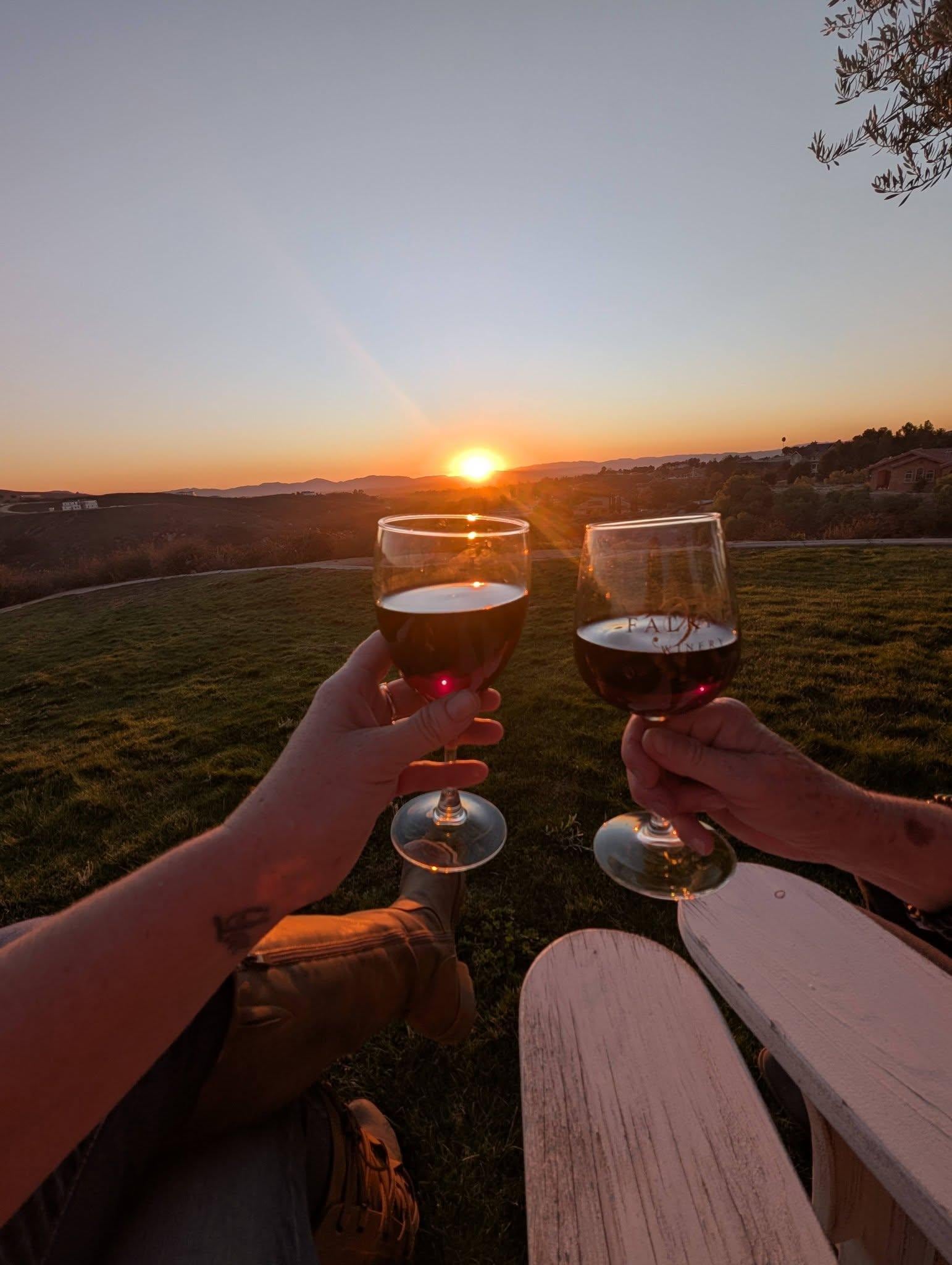 Wine down from a perfect day!