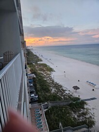 Great balcony to sit on and watch the sun rise or set.