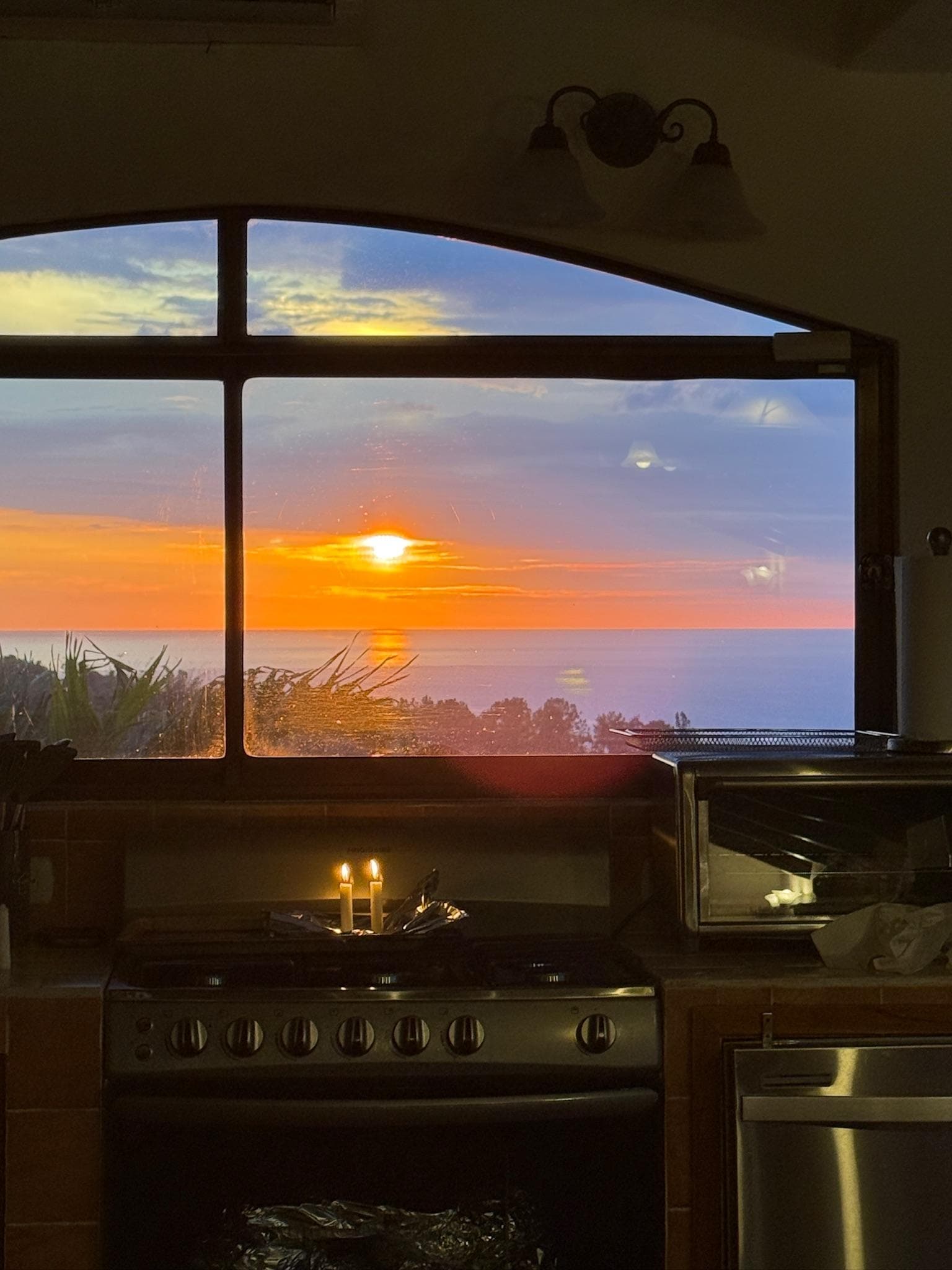 View from the kitchen stovetop