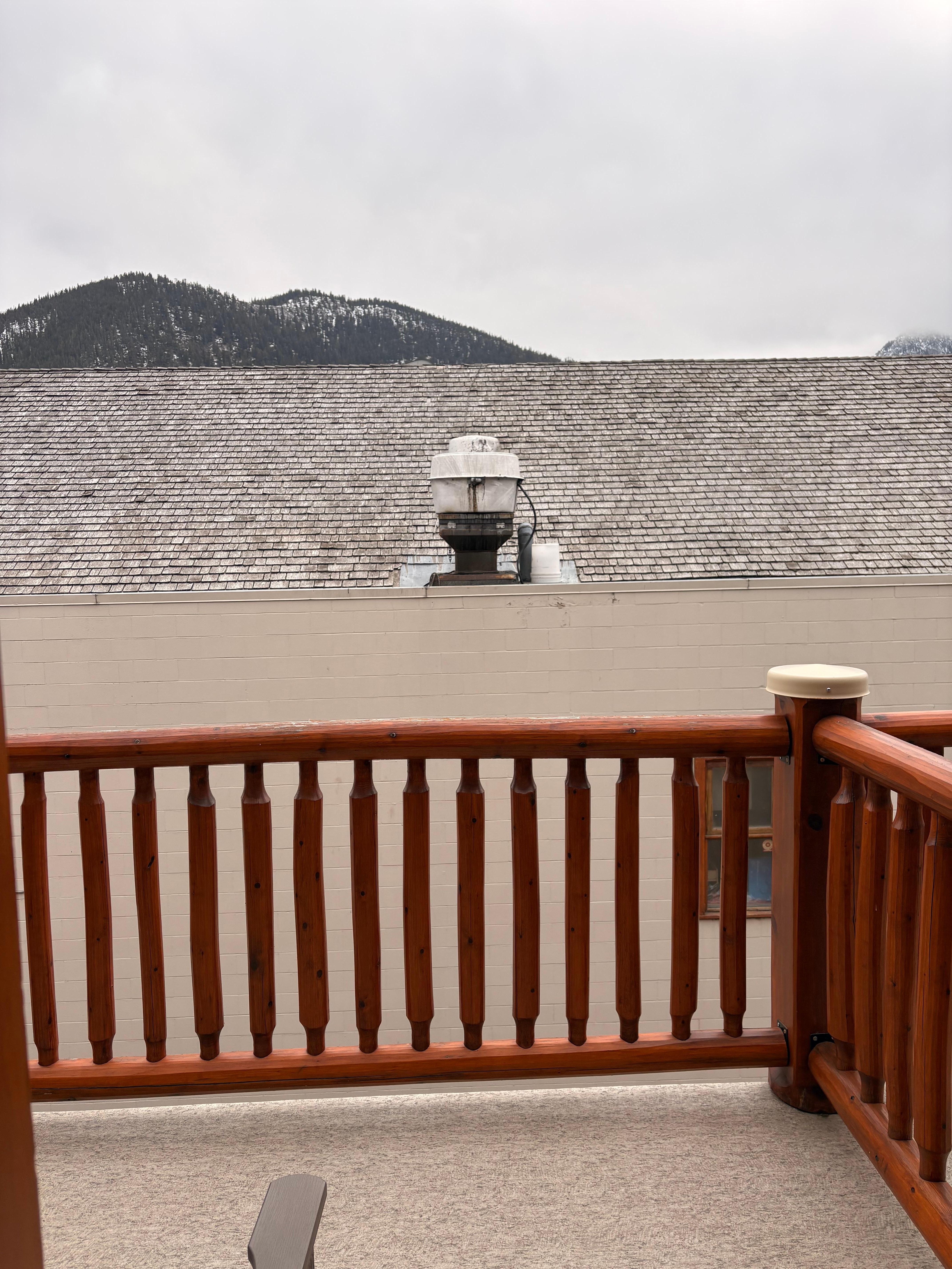 The “upgraded” balcony view.