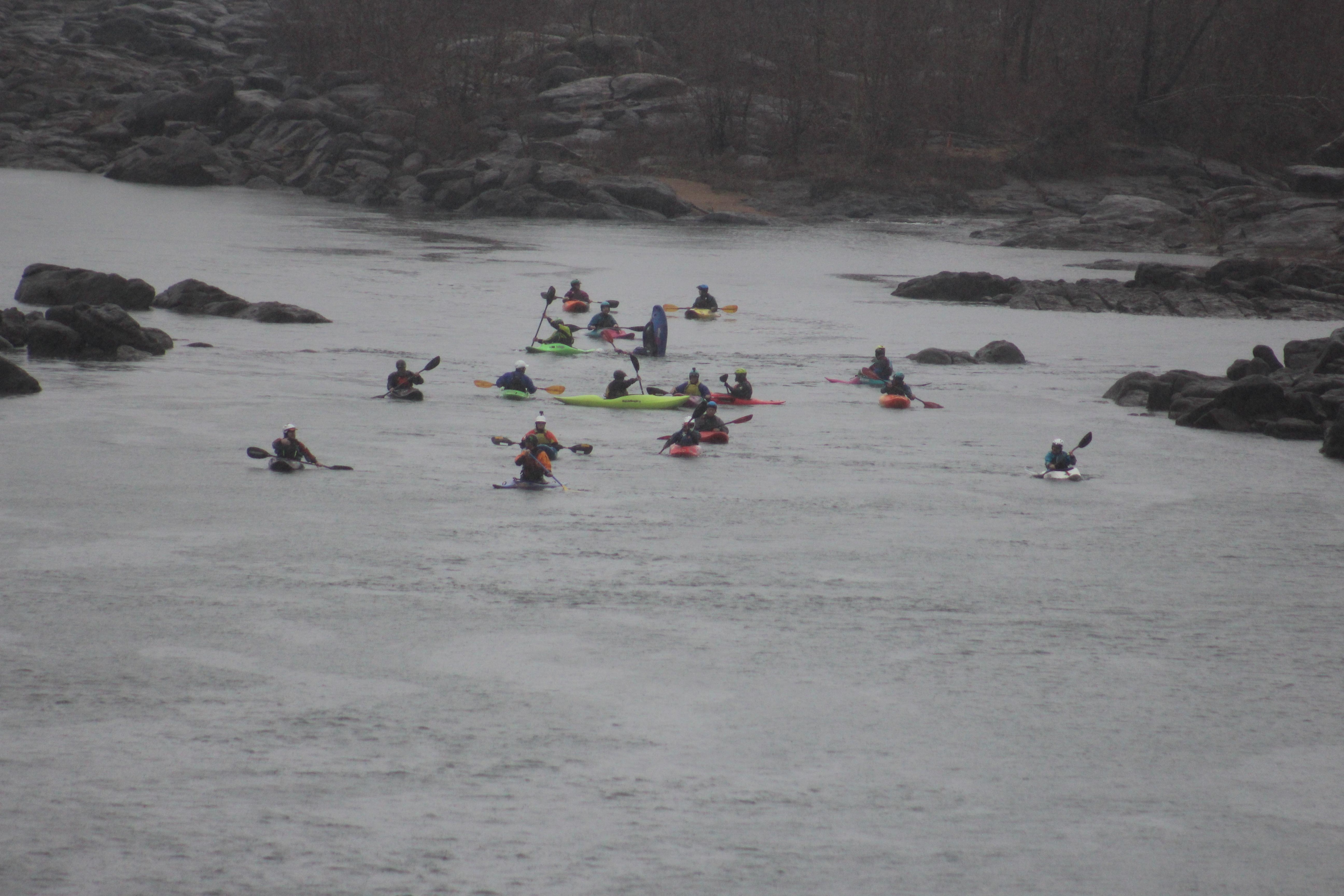Our Kayak people on the river. Rode scooter and followed them down the river to take pics. Location was great!