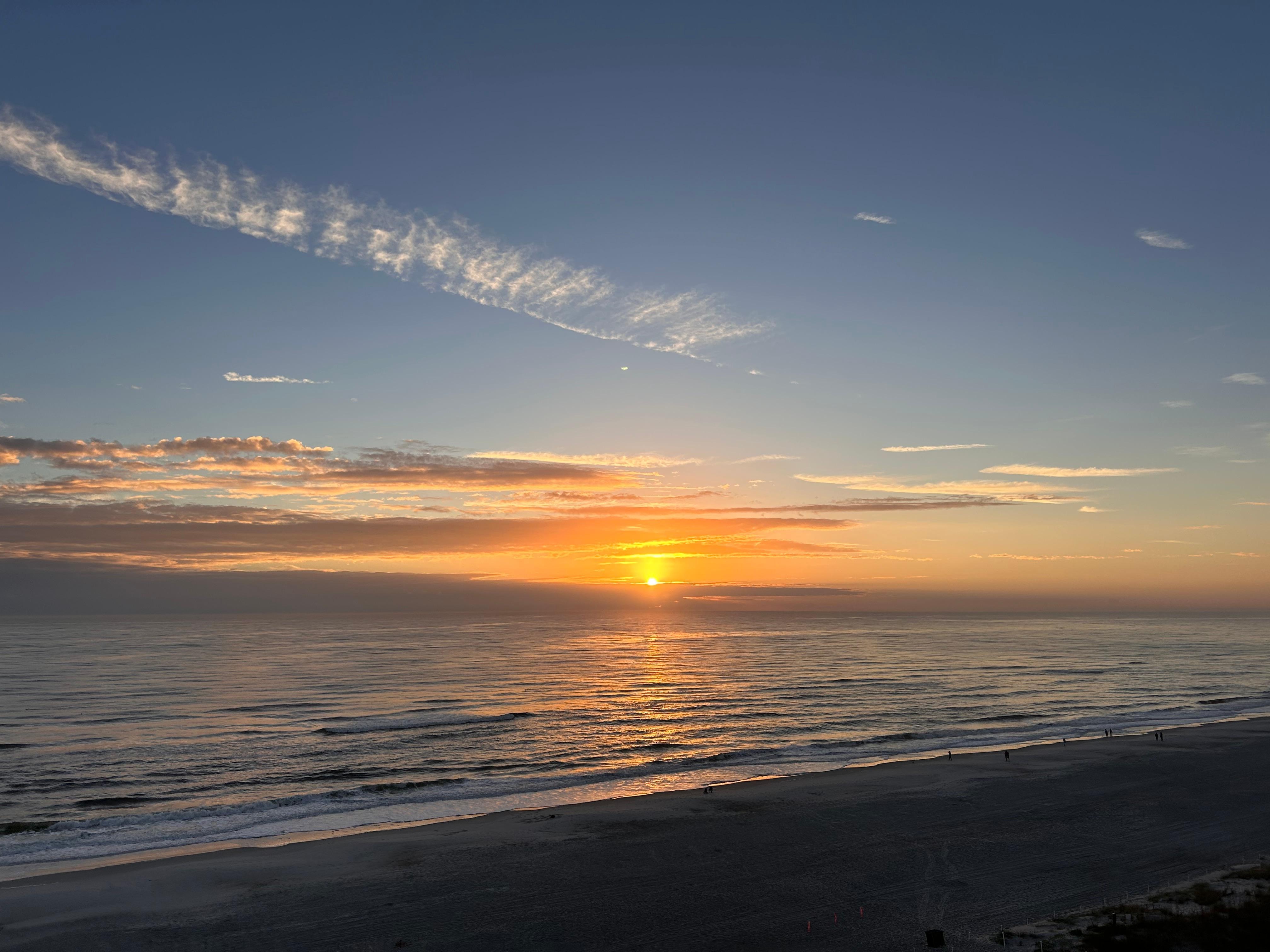 Sunrise from the balcony!
