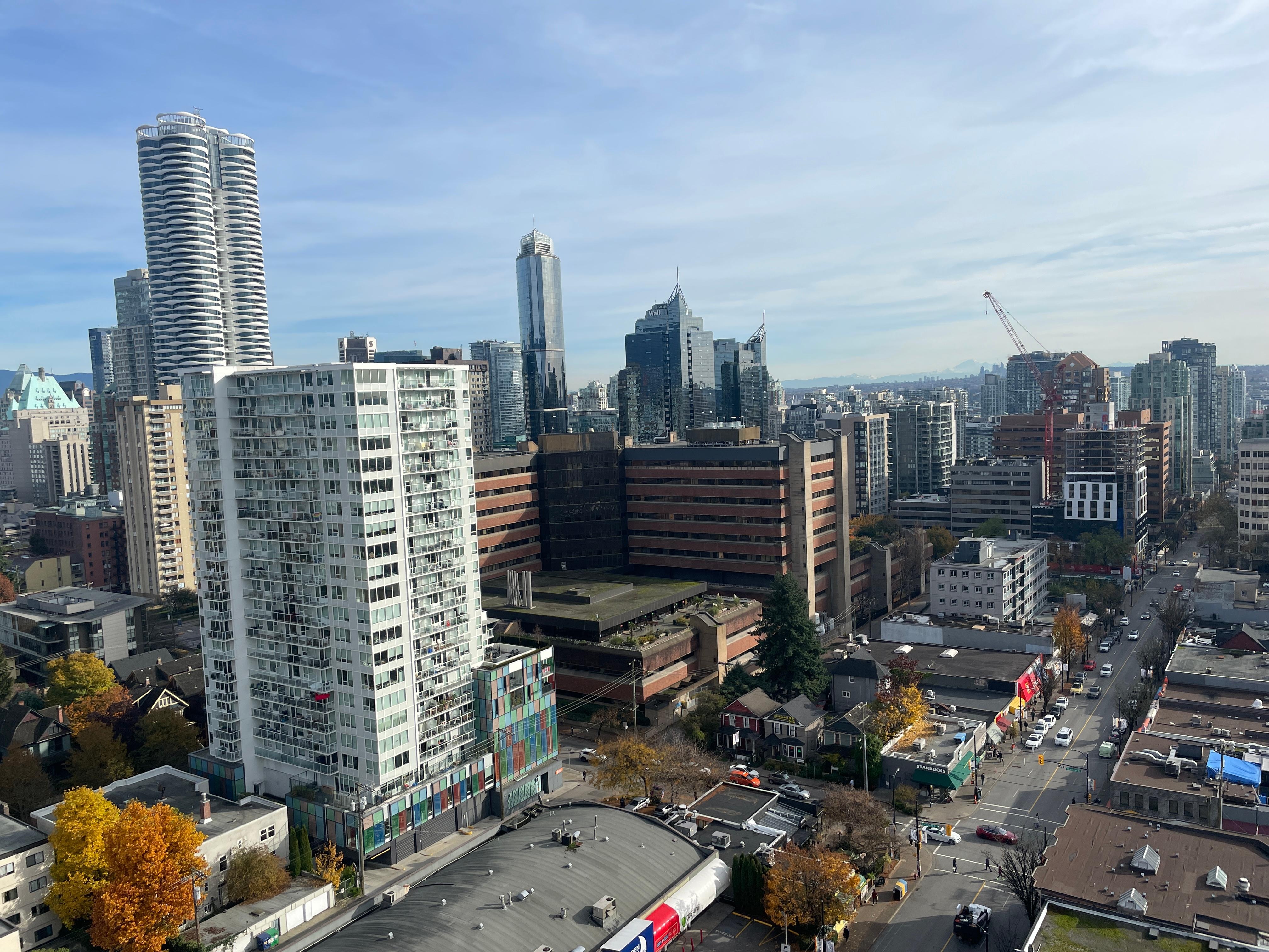 The view from the 22nd floor.