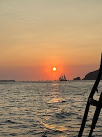 Sunset view from a boat trip.