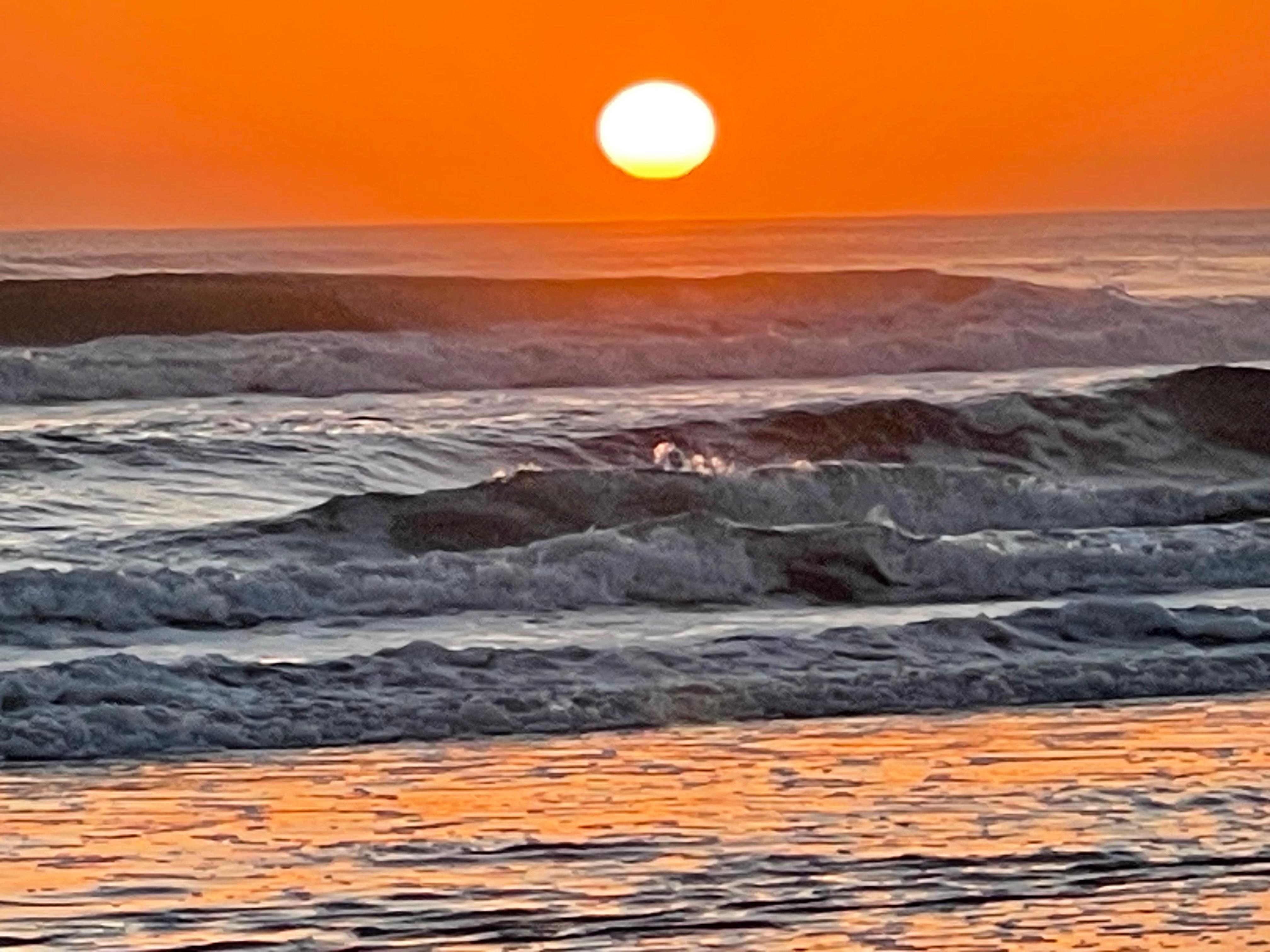 Unbelievable sunrises across the water worth a walk every morning