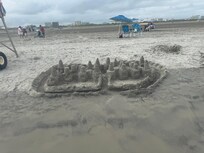 Sand castles on the beach....