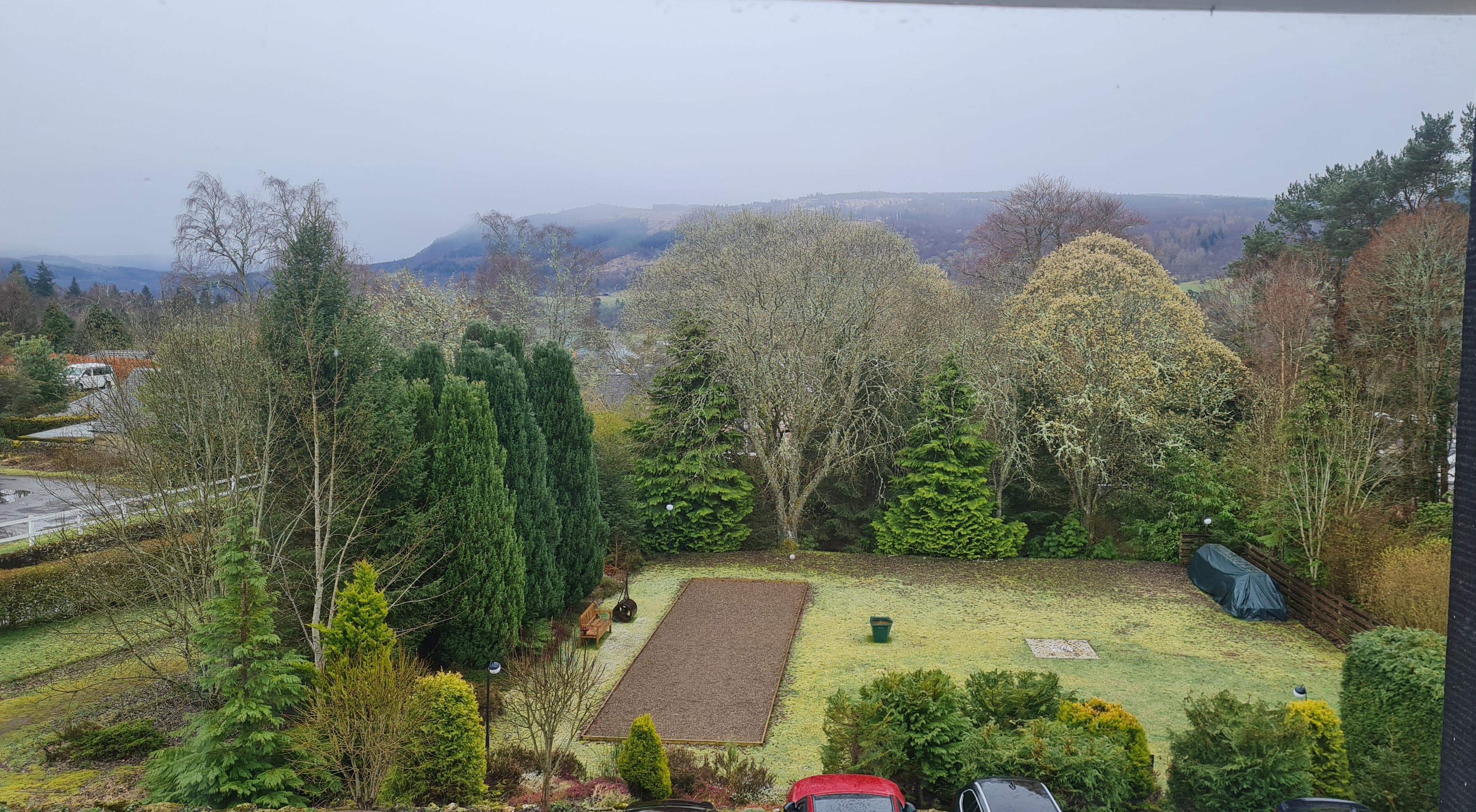 View from the bedroom window.