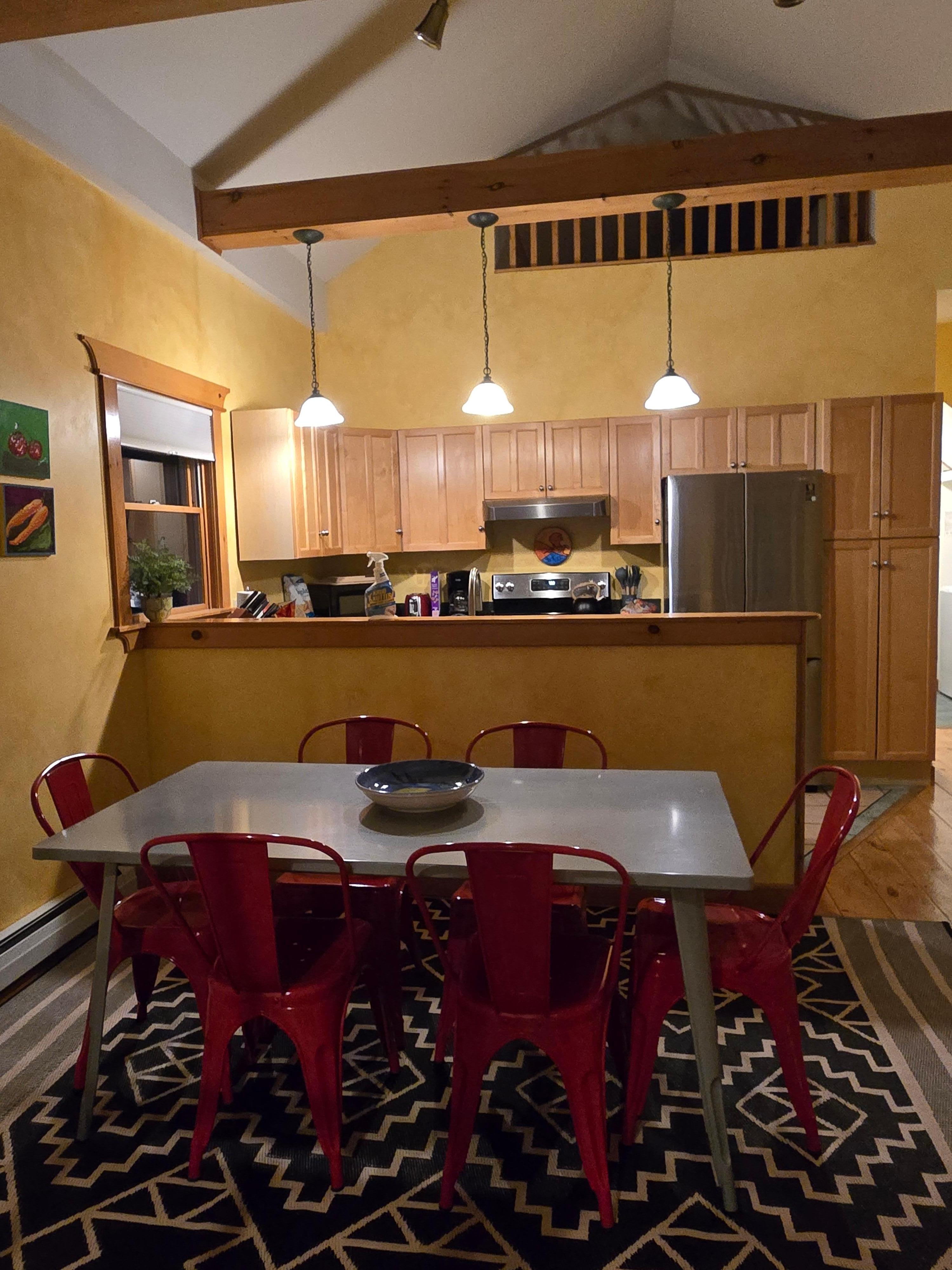 Spacious kitchen and dining