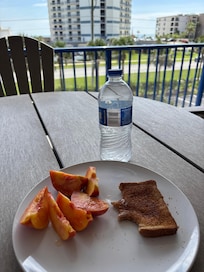 Breakfast on the balcony