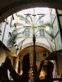 Patio de l’hôtel, situé dans un ancien palais