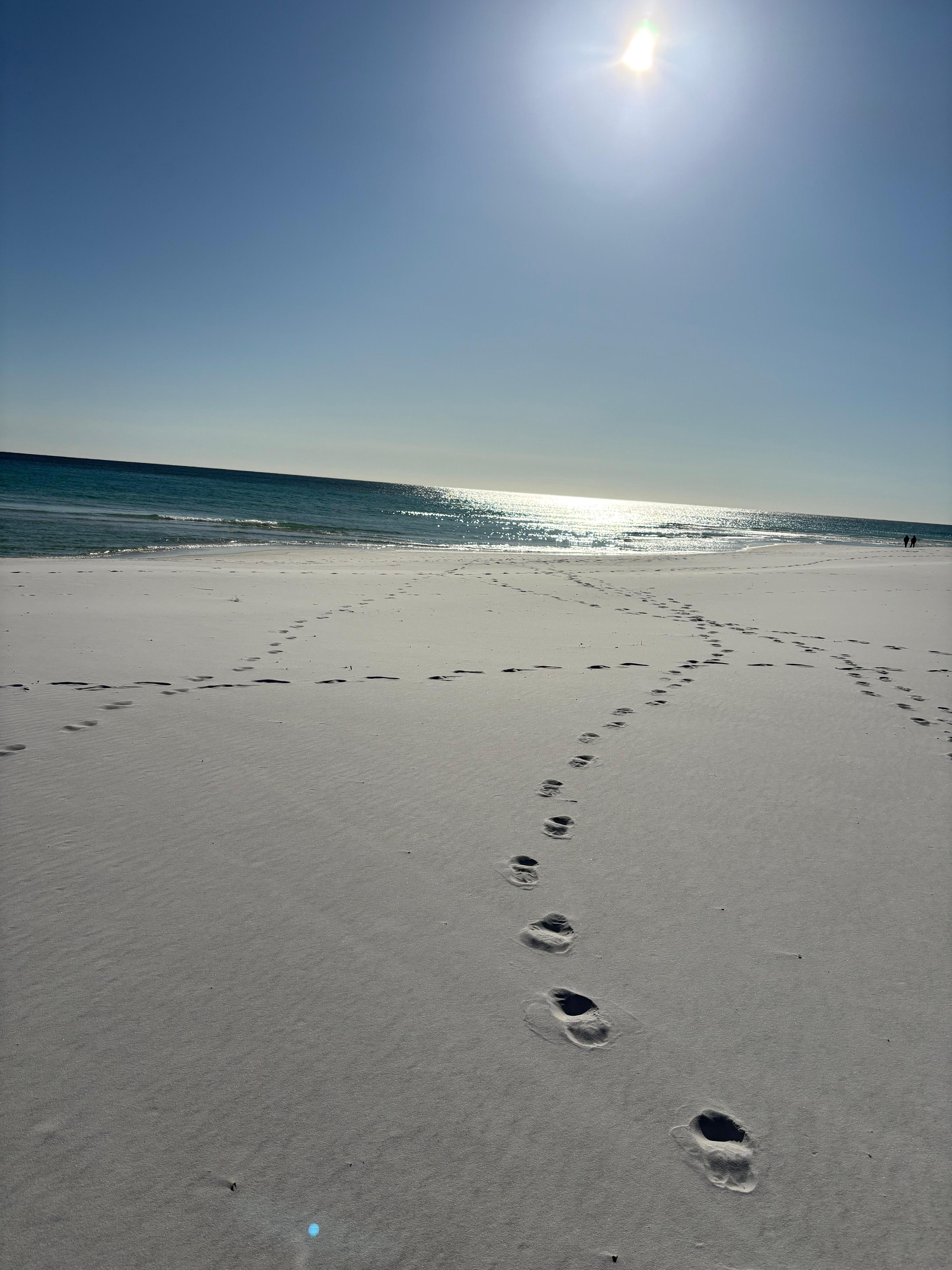 Beautiful soft white sand and clear water