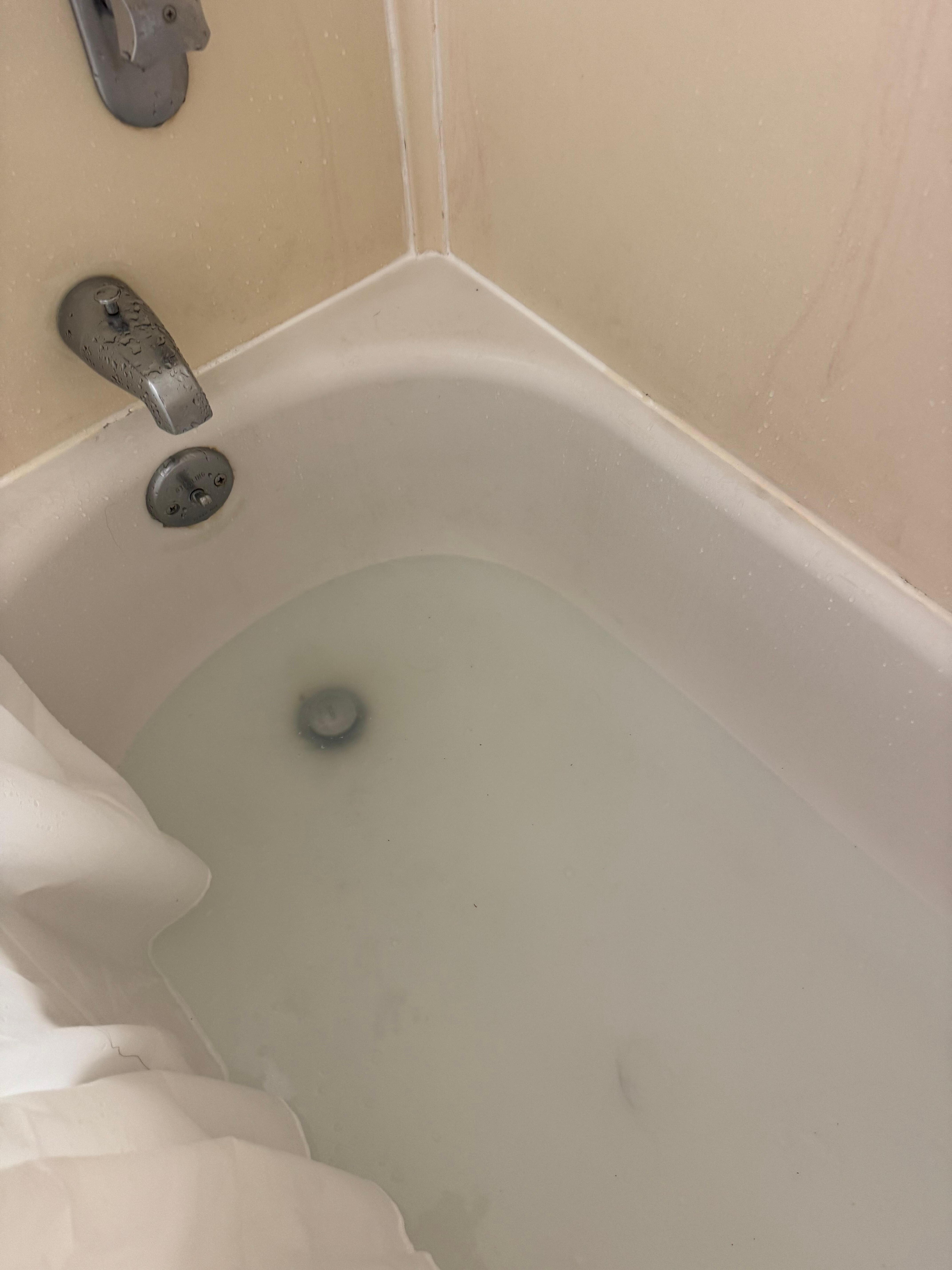 Tub didn’t drain properly 