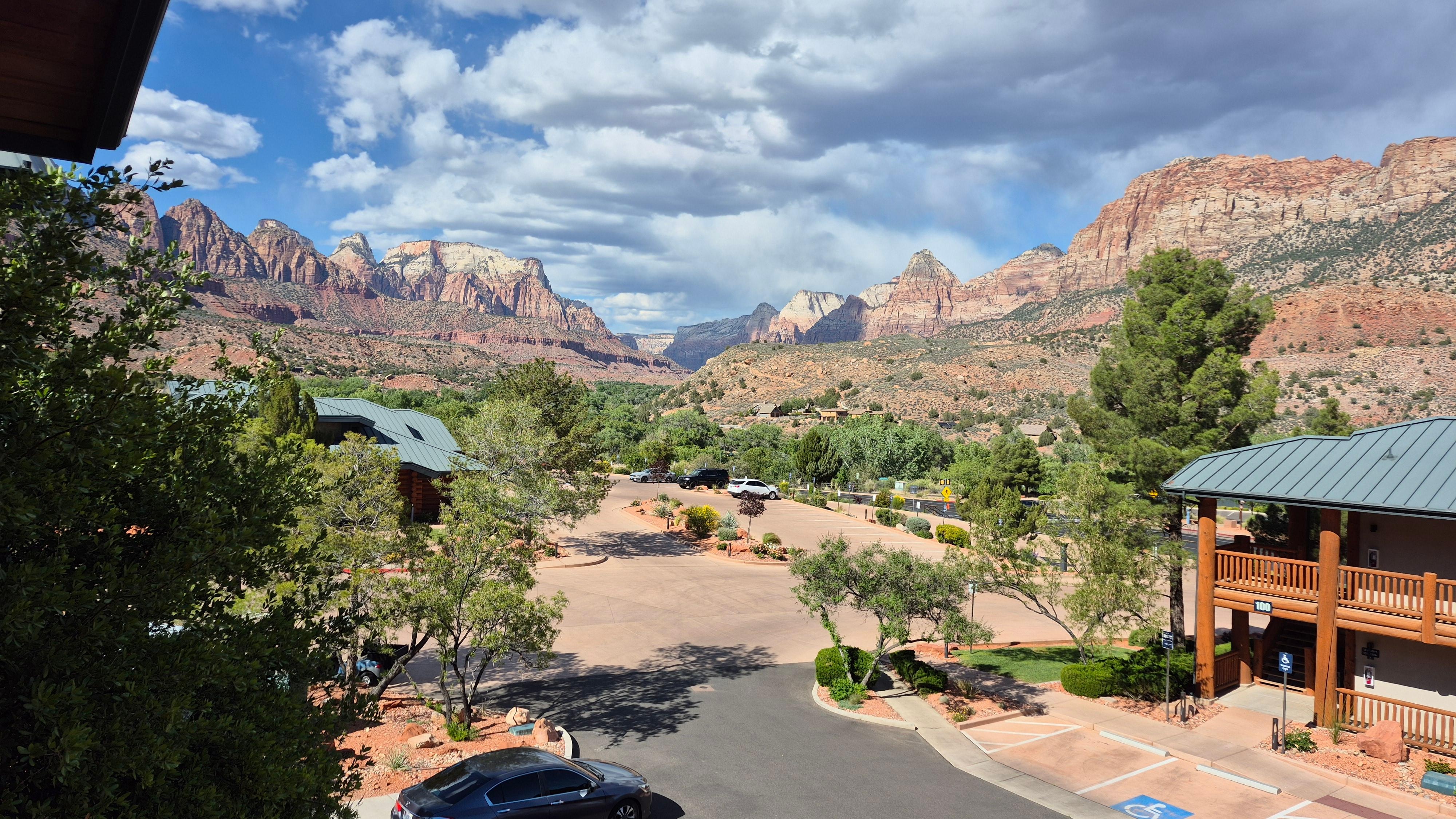 View from room balcony.
