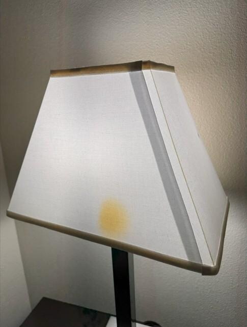 Stains on lamps