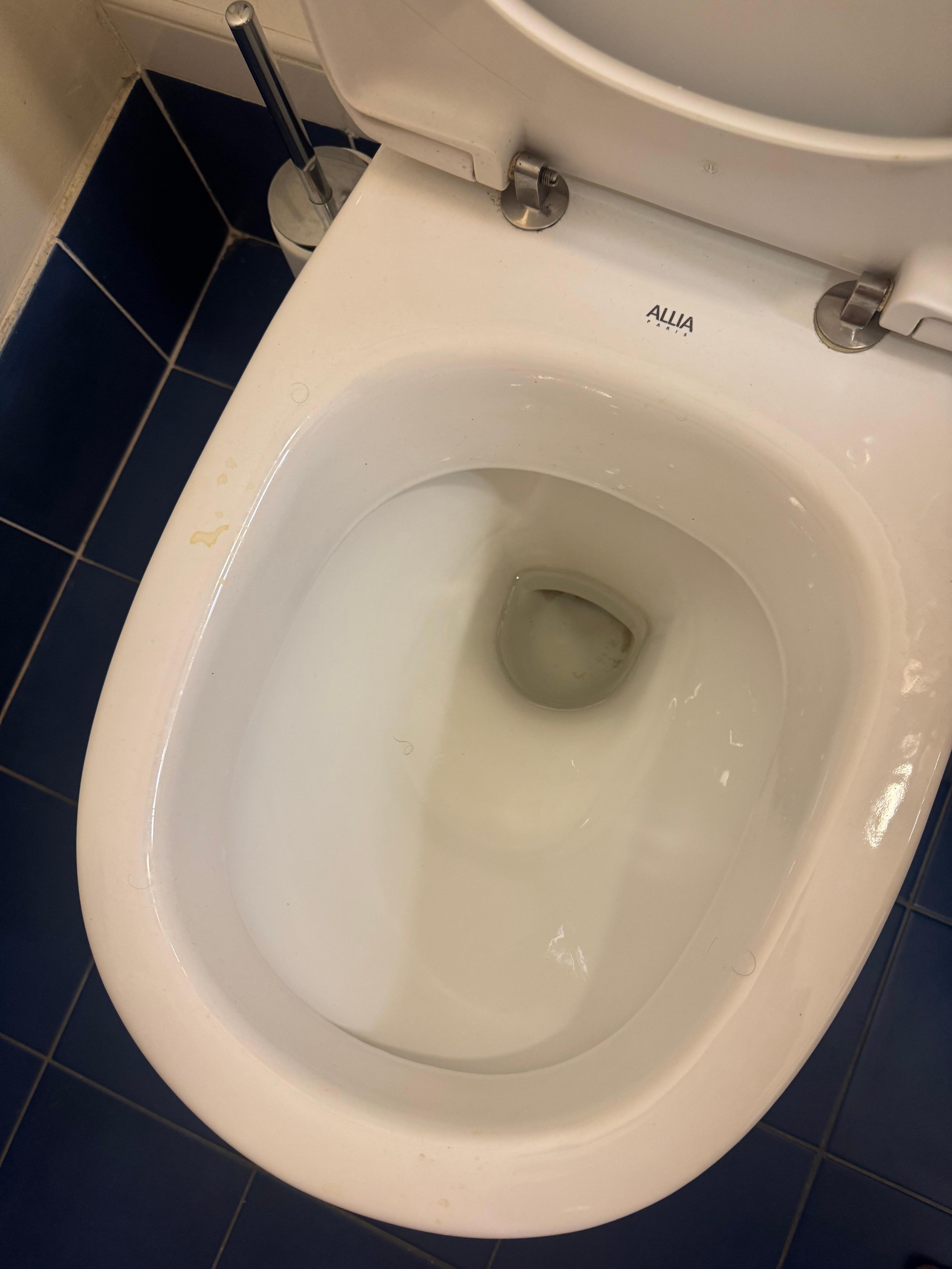 Trace d’urine sur les toilettes 