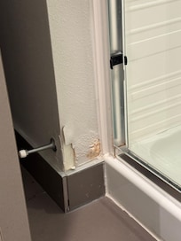 Water damage in room 116