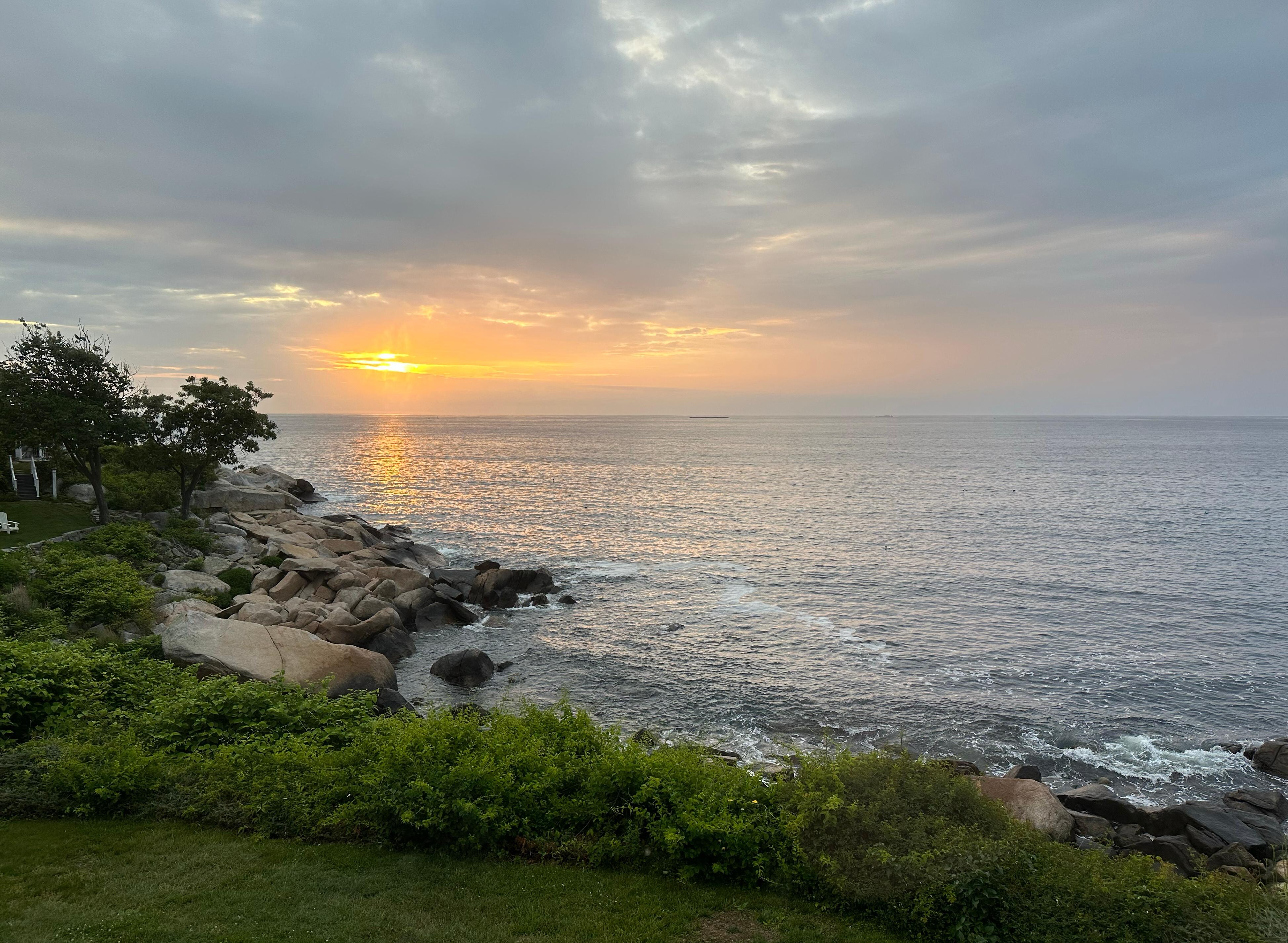 Sunrise from the Quarterdeck Inn.