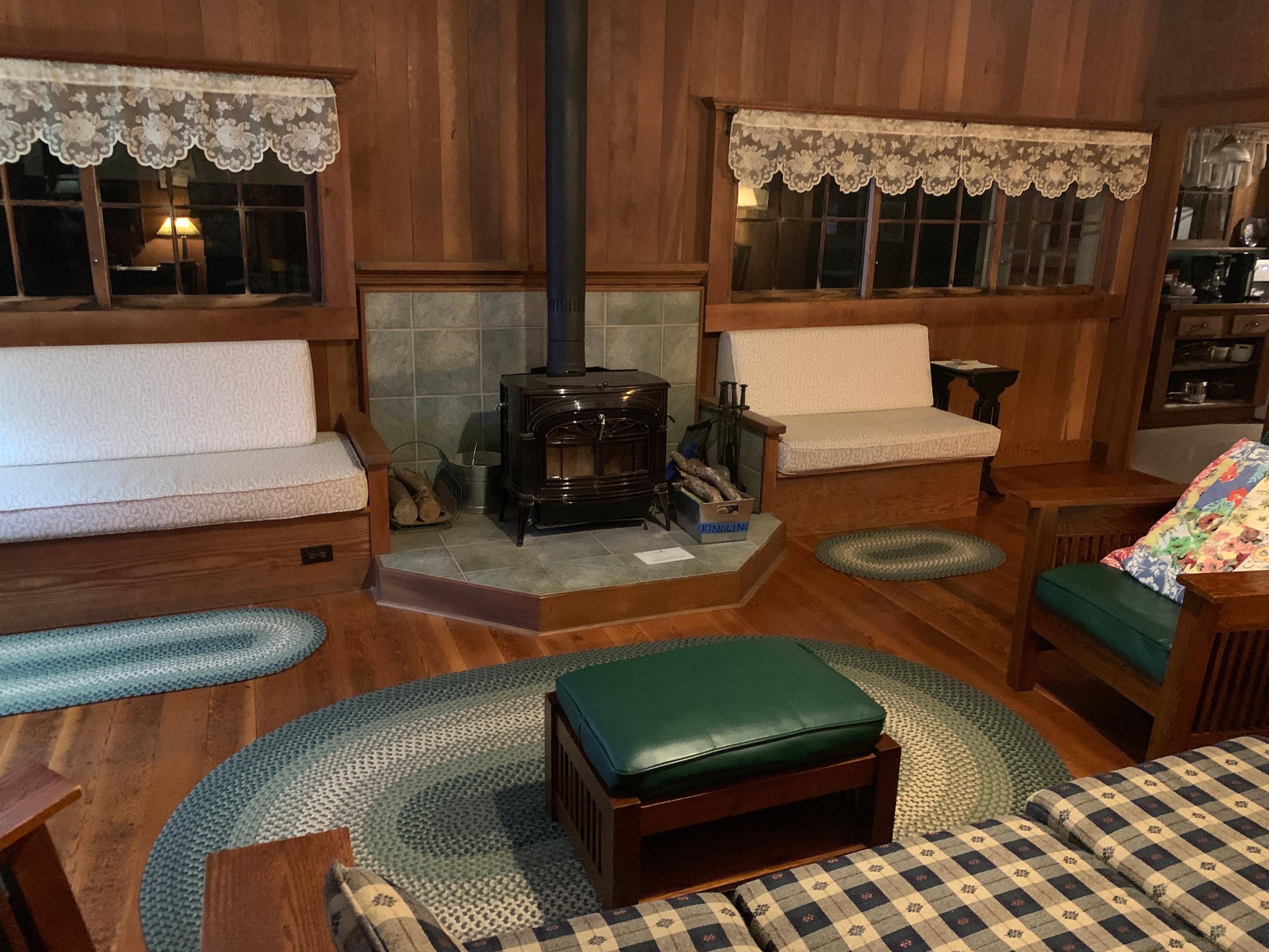 A truly excellent wood stove! [For heating the living room, not for eating :) }