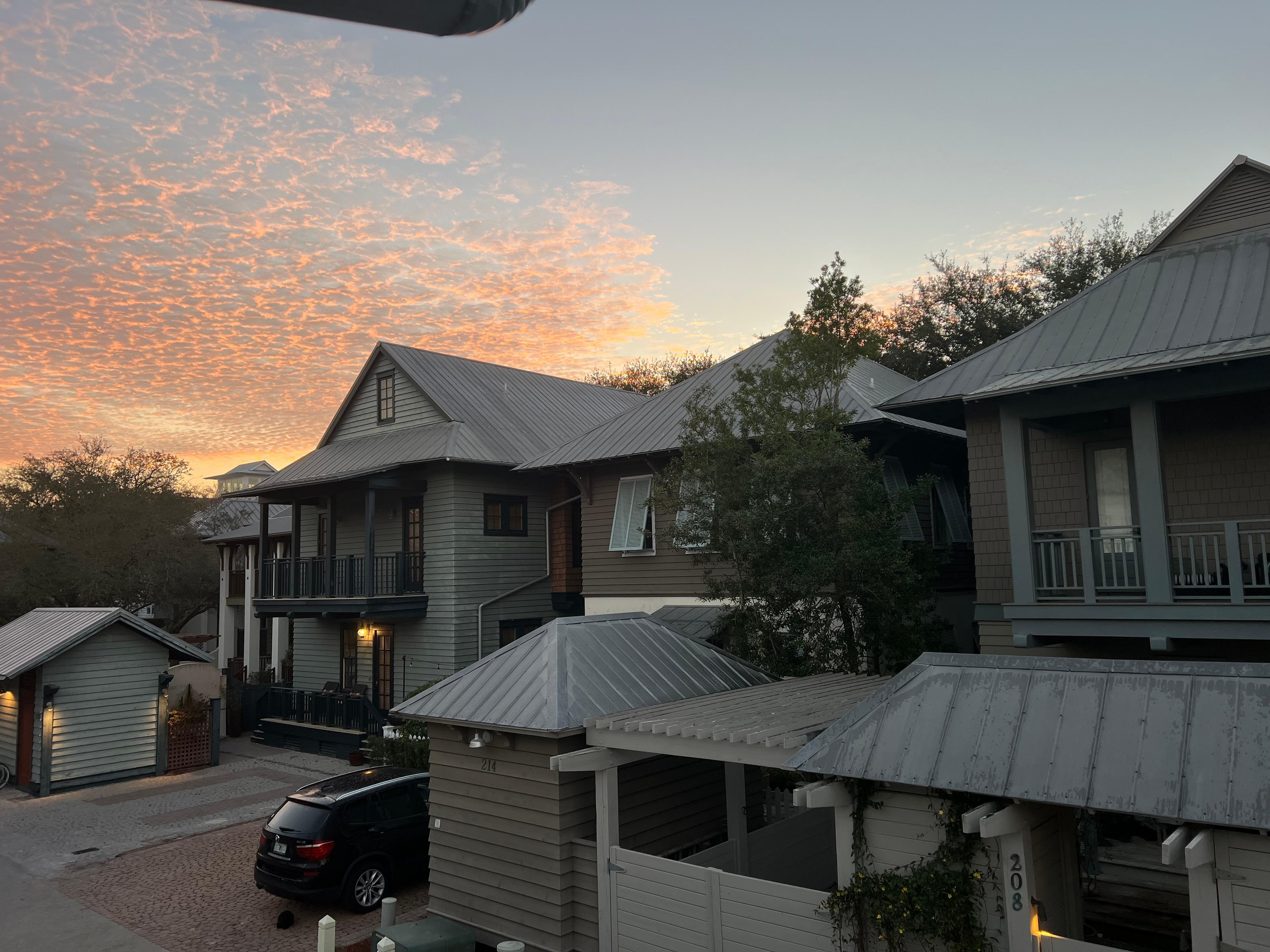 Morning coffee on the deck