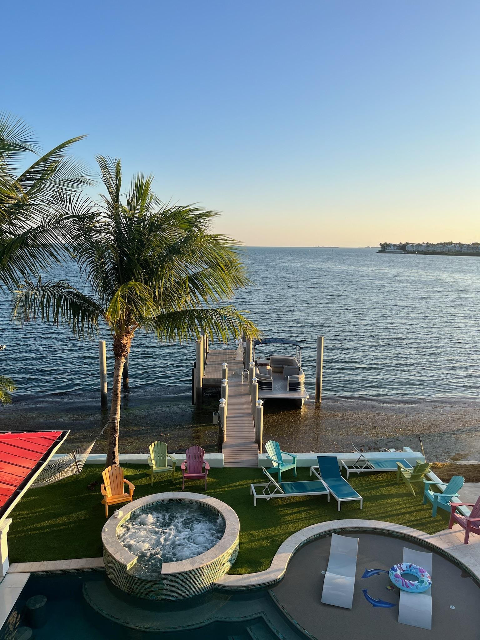 Ocean view from balcony