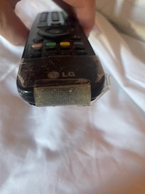 Remote for TV broken with dirty cellotape