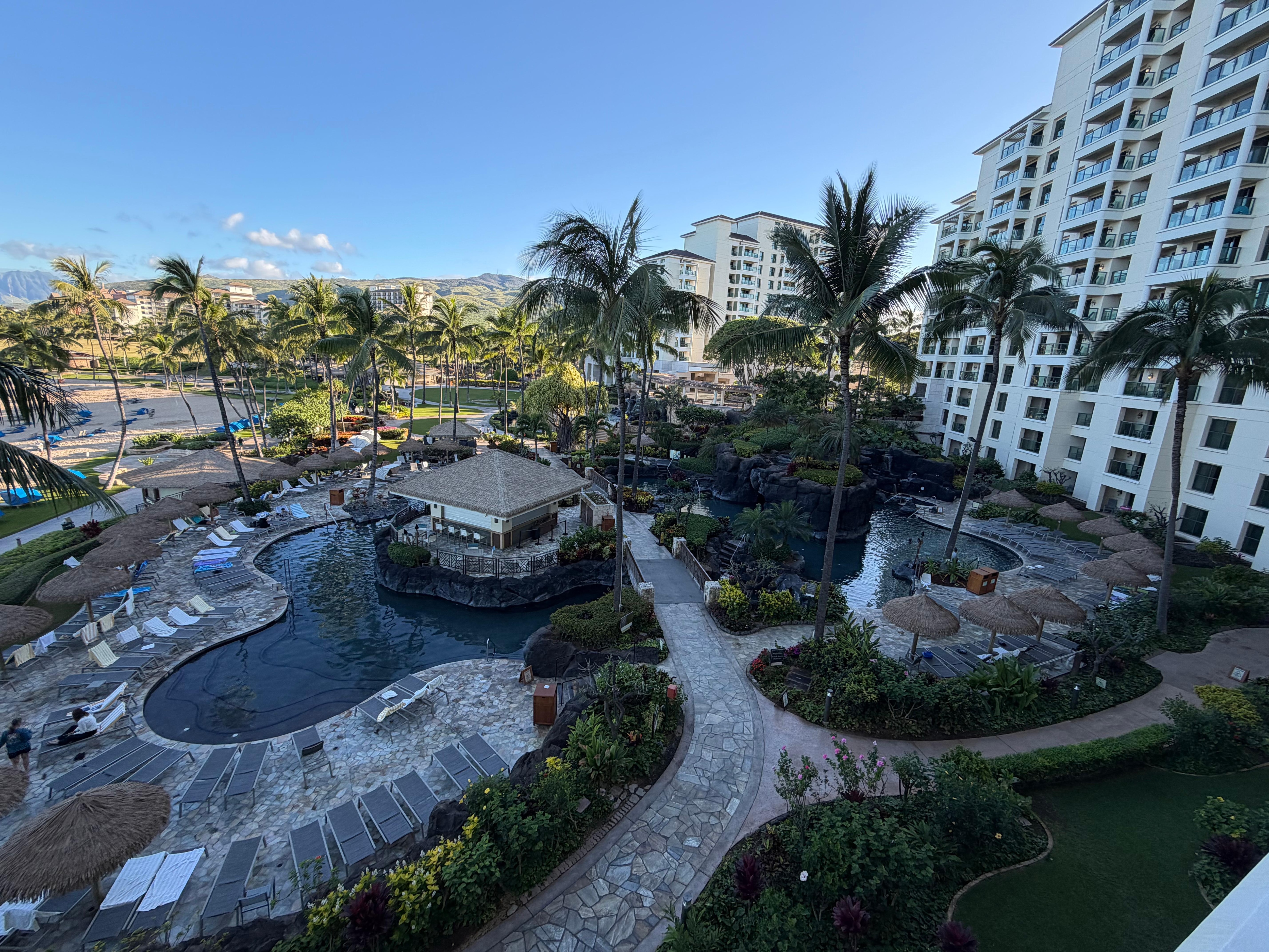 Morning view from balcony 