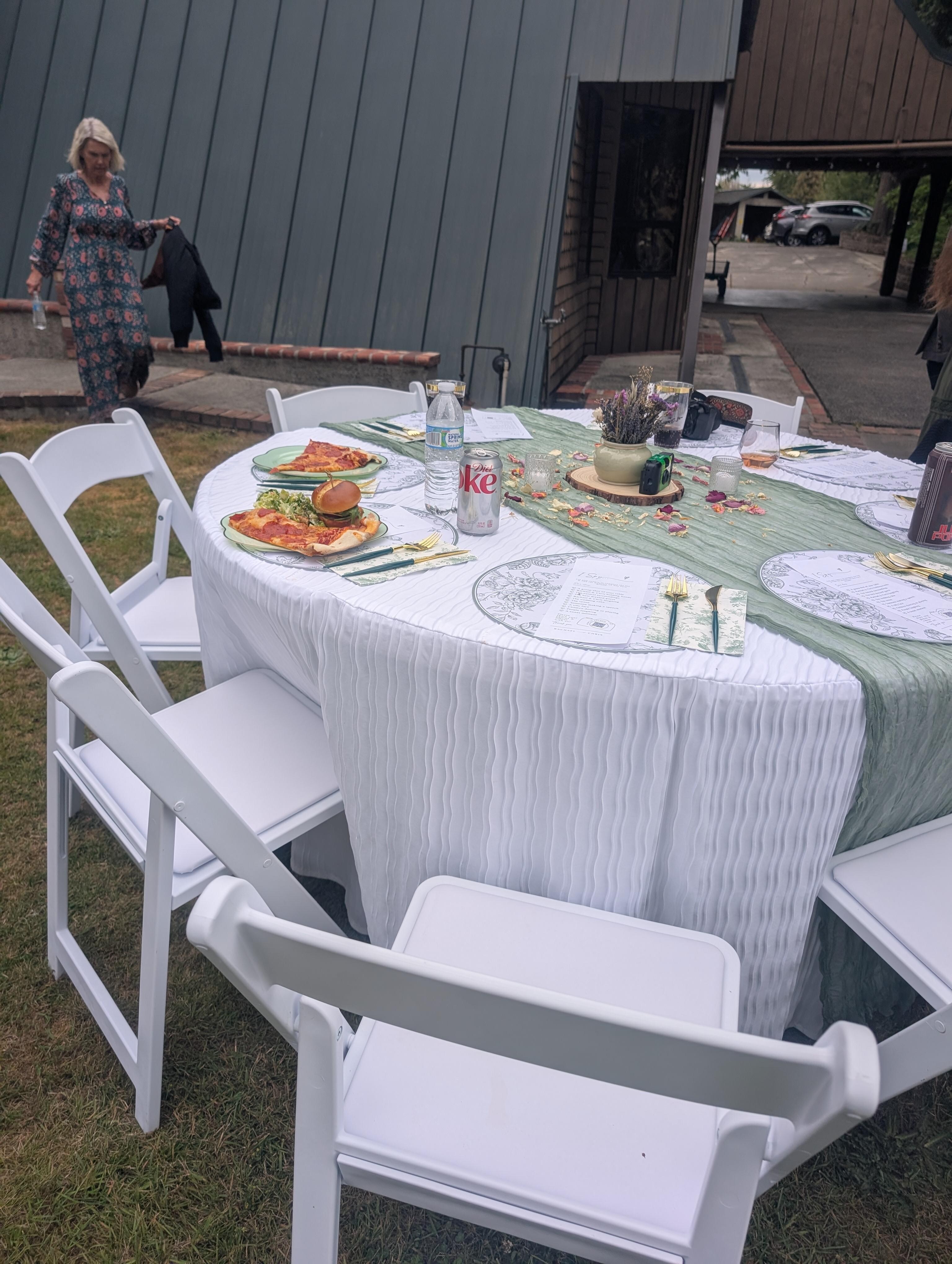 Our dinner set up after the ceremony