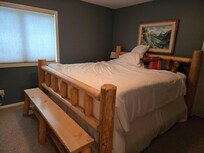 Second bedroom with king bed.
