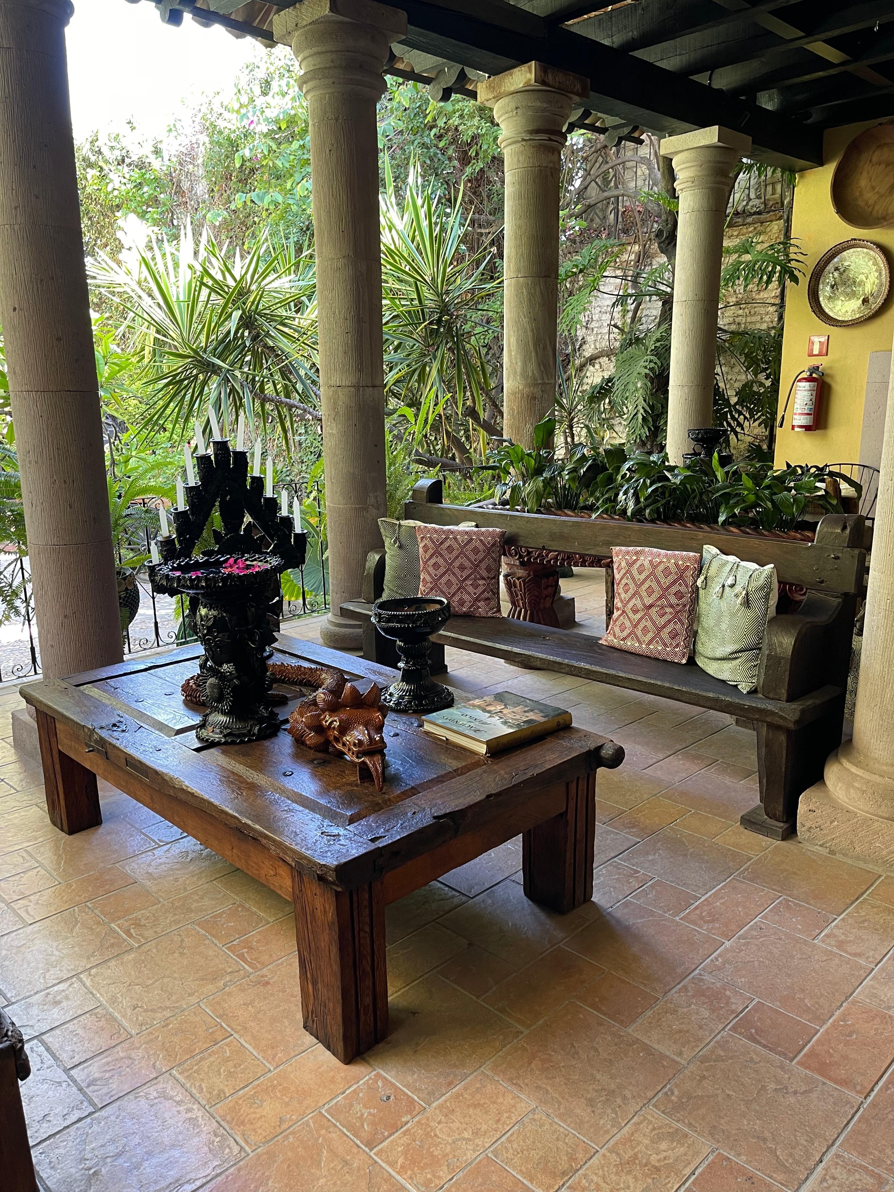 Sitting area as you check in.
