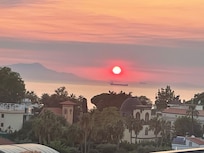 View from roof top bar