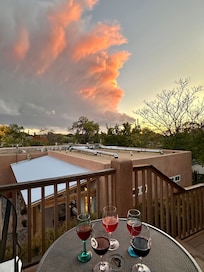 Awesome sunset views from the top balcony