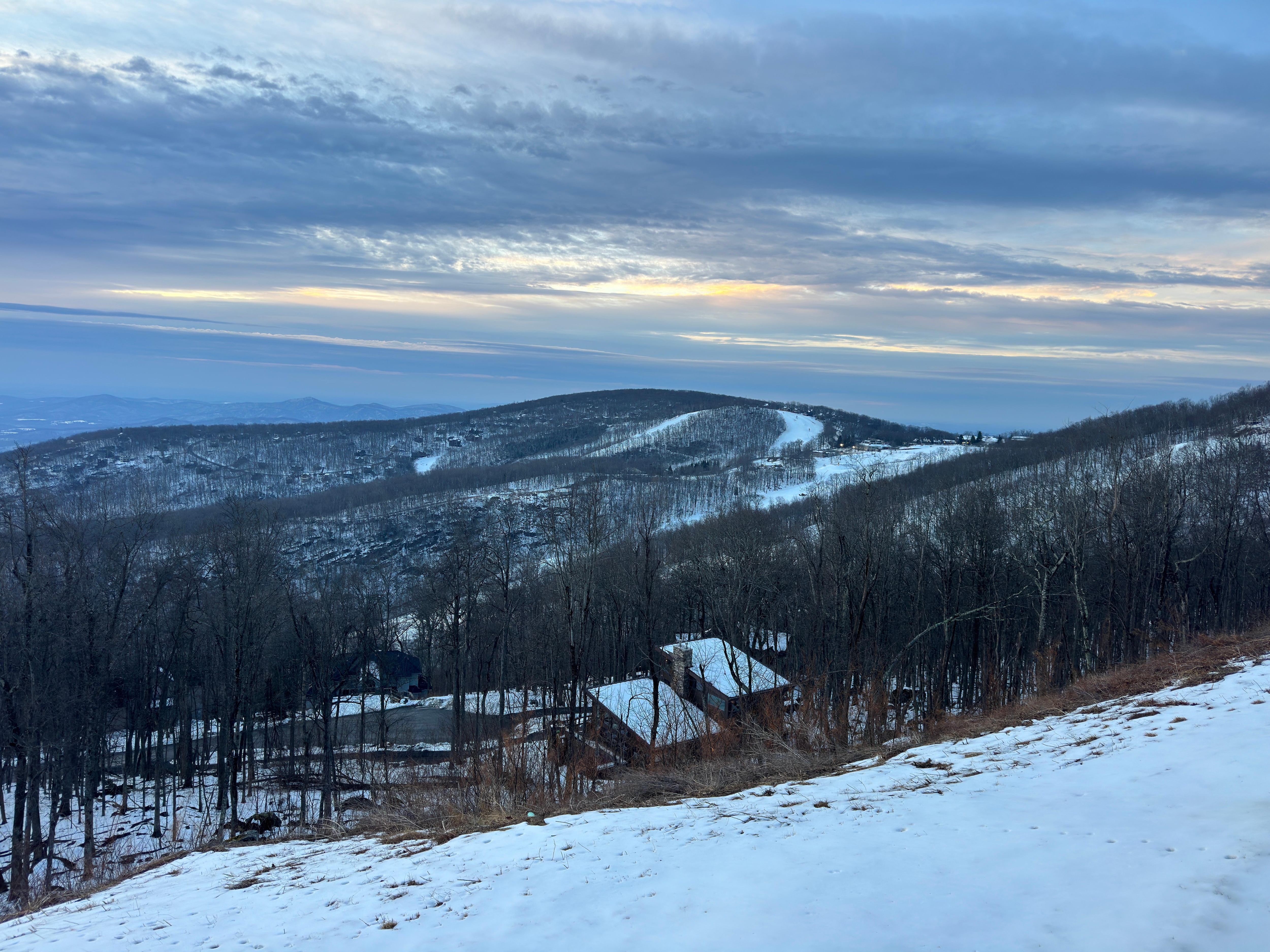 View of the resort during ski season from the sitting room!