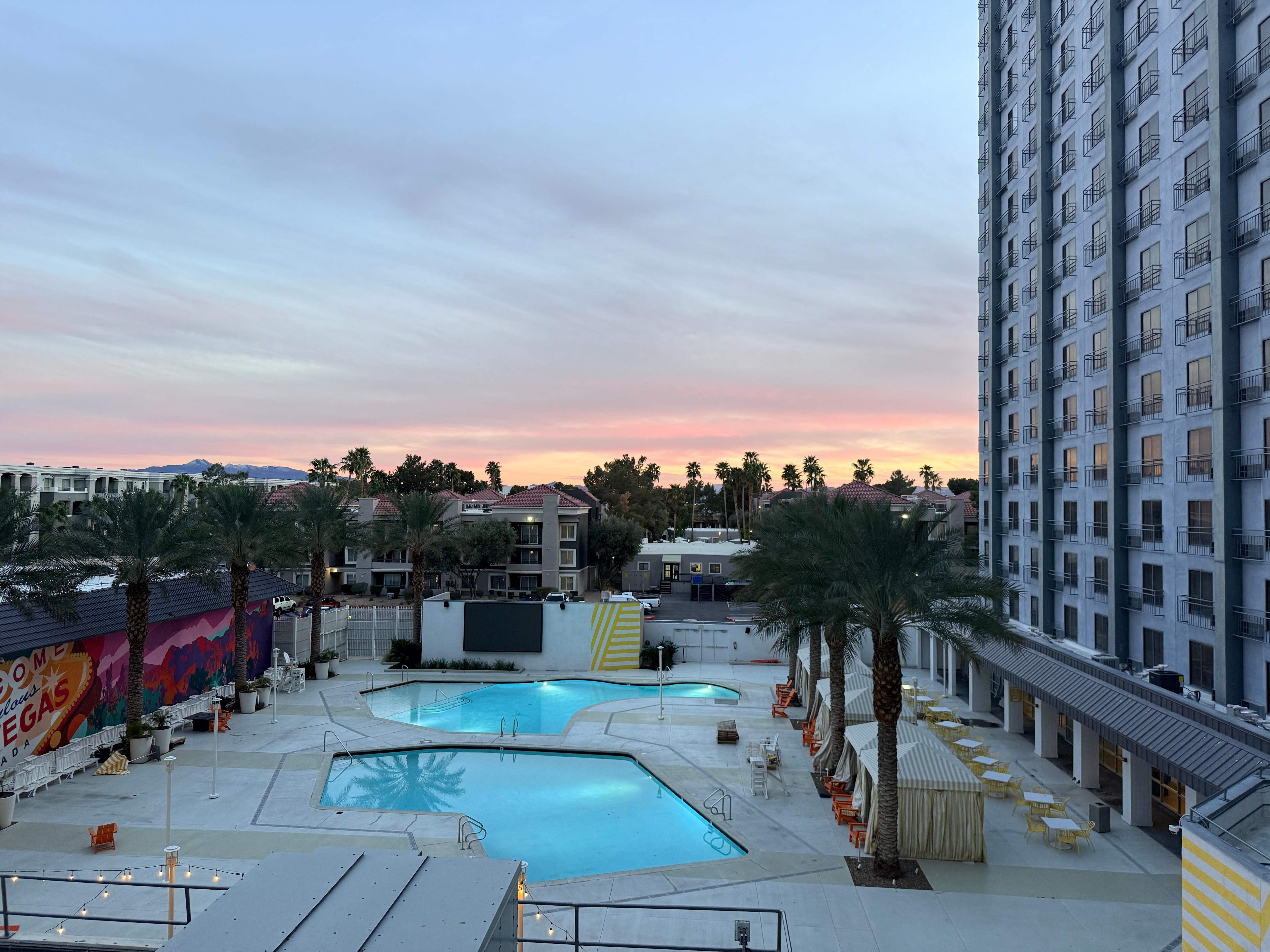 The sliding door didn’t lock or shut all the way, that was fun.