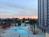 The sliding door didn’t lock or shut all the way, that was fun.