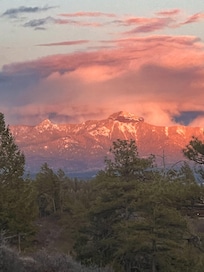 Sunset view from the porch.