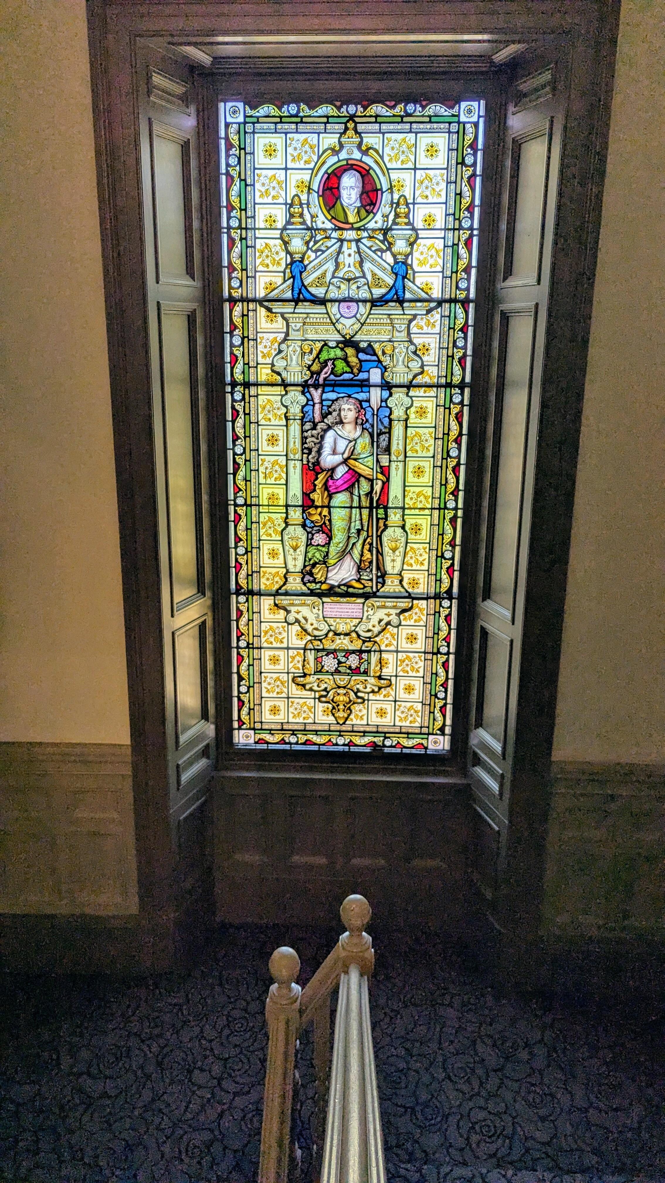 Beautiful stained glass throughout