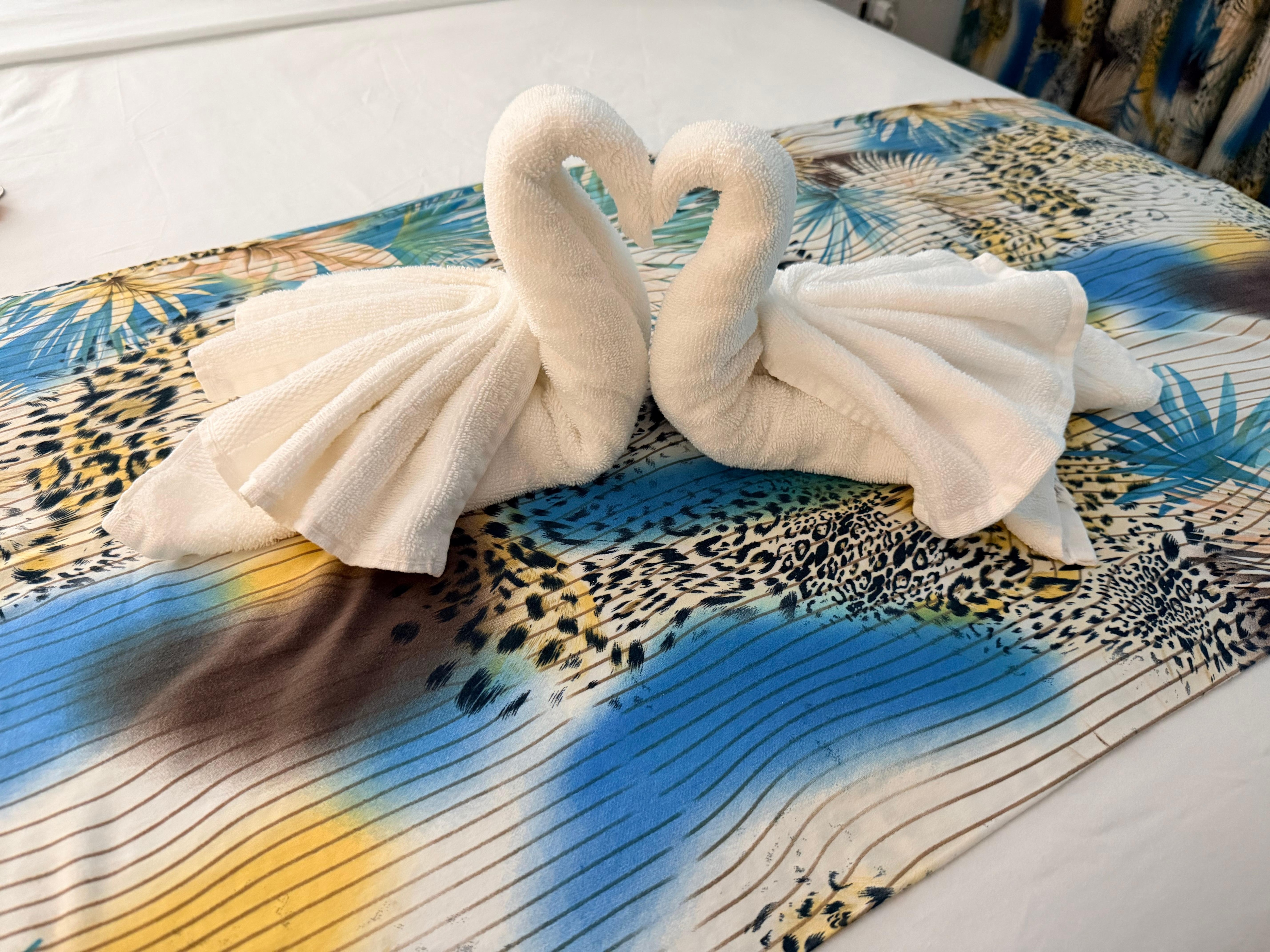 On my bed to greet me