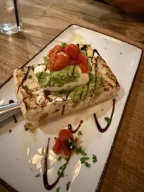 Burrata toast at Carboni's