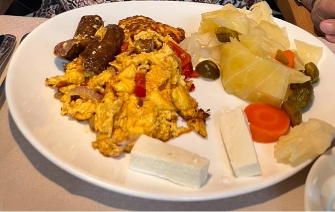 Breakfast included in room price. 