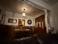 Living room and dining room