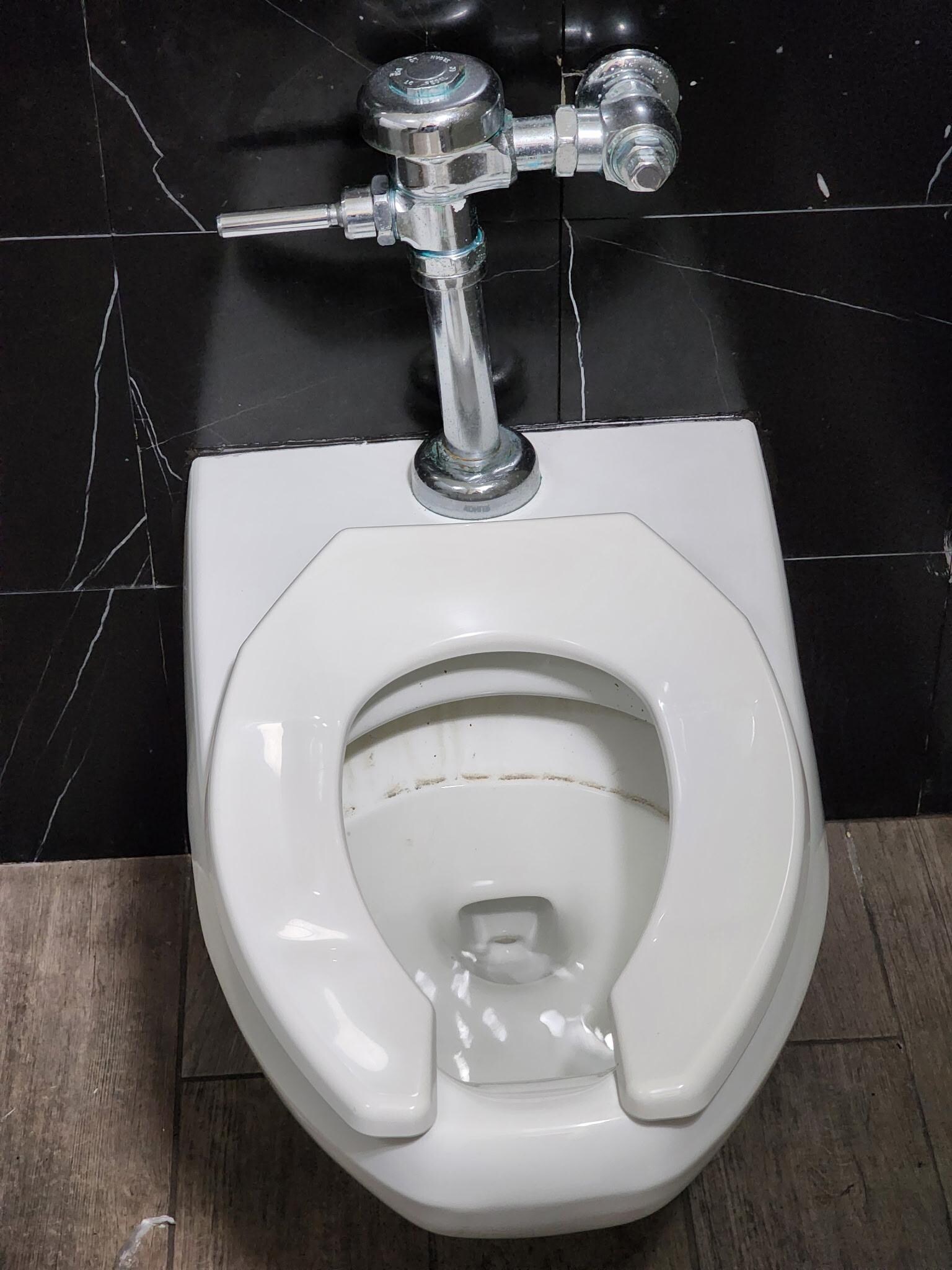 Mold ring in the lobby bathroom