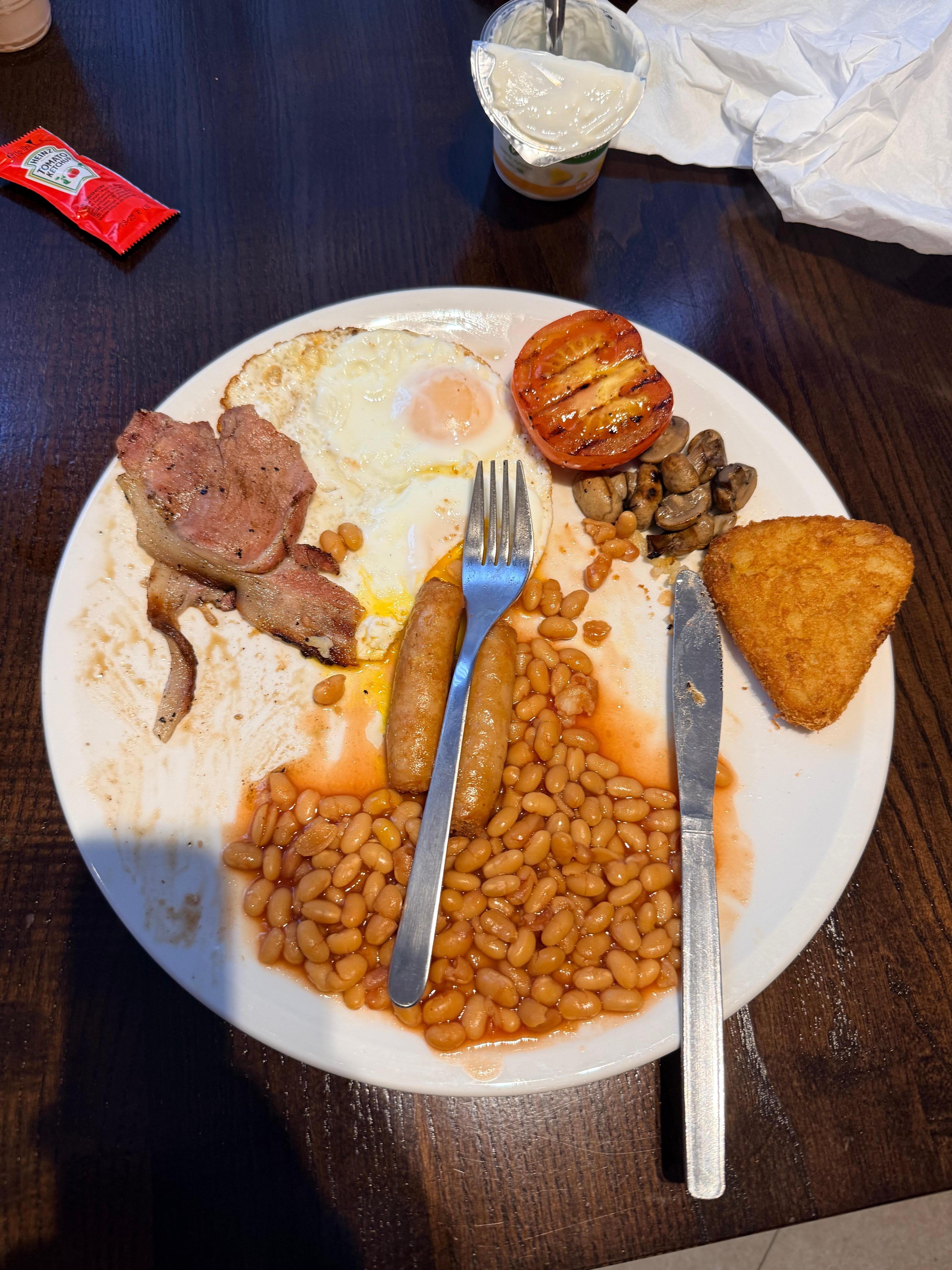 Tasteless lorry drivers cafe quality food 