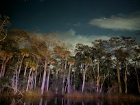 Evening view of river