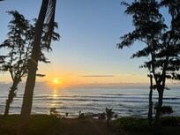 view from the lanai at sunrise