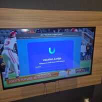 All we could watch on this TV in the Junior Suite we over payed for. Immigrant man spoke no English and never fixed it both times I gave up.